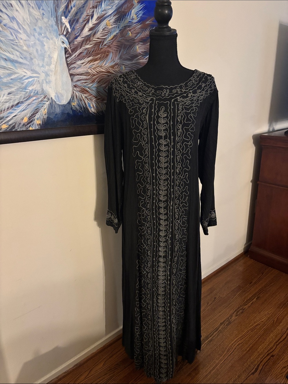 L/S Black Hippie Renaissance Dress